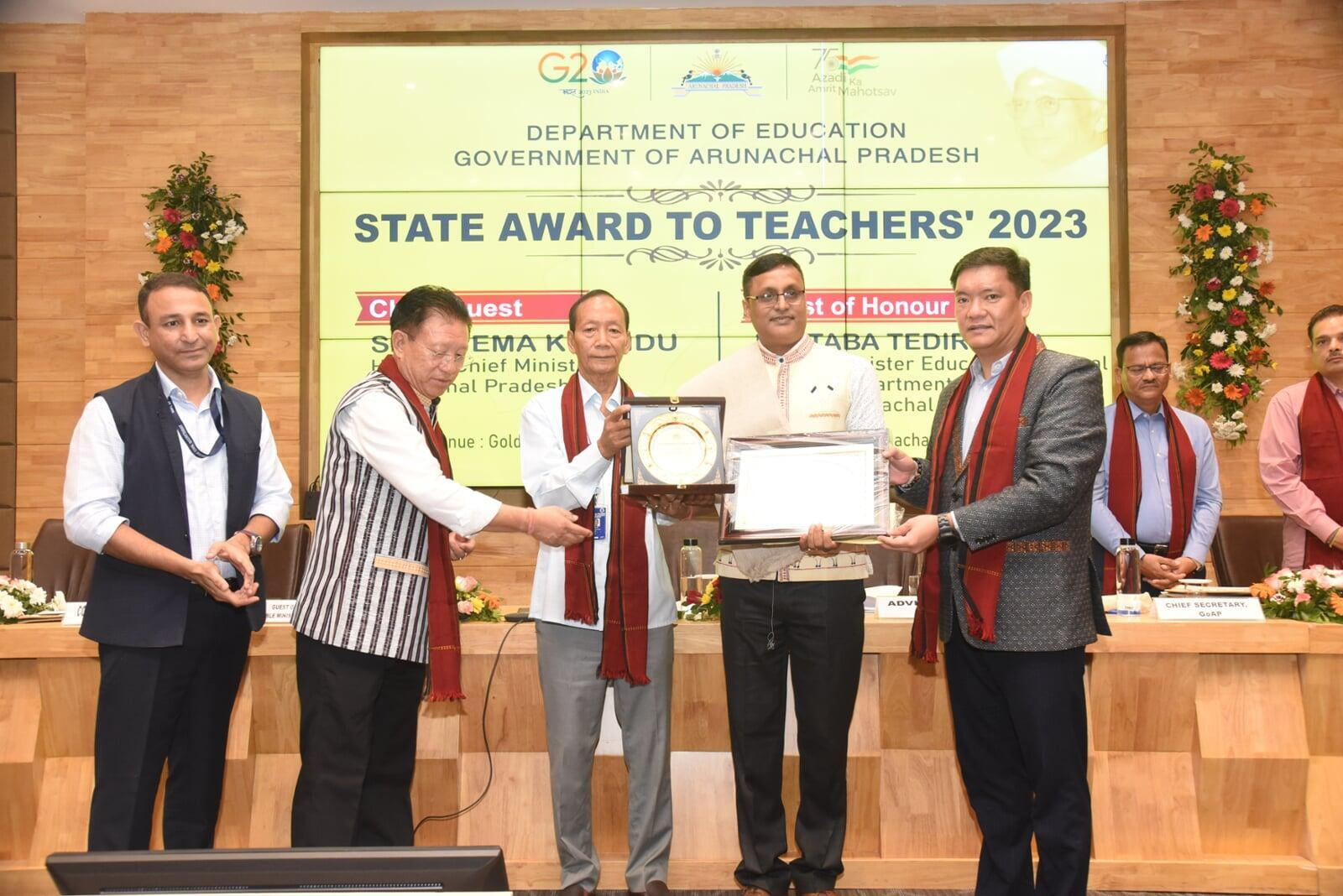 State Teachers' Award to Sri Debasish Roy